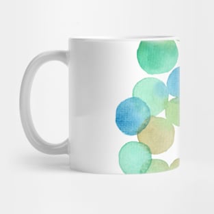 Abstract Multicolor Watercolor Circles Mug